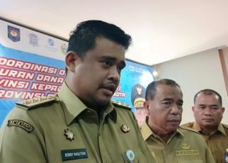 Gubernur Sumut, Bobby Nasution, beri keterangan terkait erupsi Gunung Sinabung