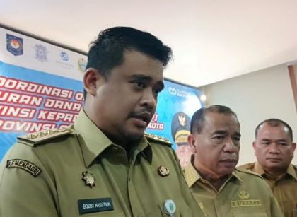 Gubernur Sumut, Bobby Nasution, beri keterangan terkait erupsi Gunung Sinabung
