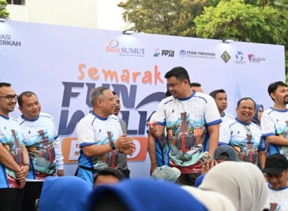 Gubernur Sumut, Bobby Nasution, hadiri fun walk BUMD