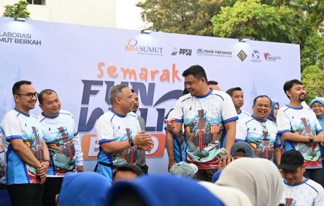Gubernur Sumut, Bobby Nasution, hadiri fun walk BUMD