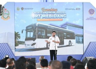 Gubernur Sumut, Bobby Nasution, launching BRT Mebidang