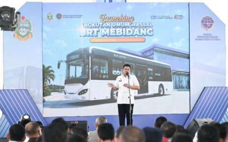 Gubernur Sumut, Bobby Nasution, launching BRT Mebidang