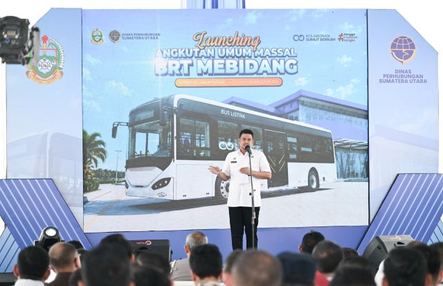 Gubernur Sumut, Bobby Nasution, launching BRT Mebidang