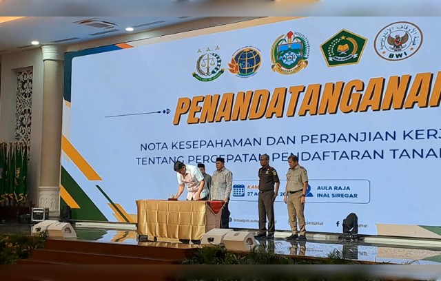 Gubernur Sumut, Bobby Nasution, teken MoU dengan Kejatisu