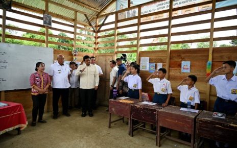 Gubernur Sumut, Bobby Nasution, tinjau SMPN 4 Sitolu Ori Nias