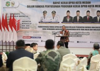 Ketua DPRD Medan, Wong Chun Sen, pada Raker DPRD 2026