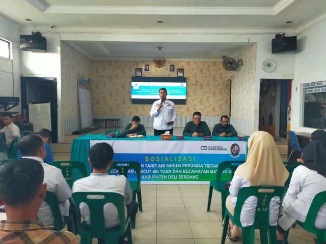 Perumda Tirtanadi sosialisasikan layanan tarif air minum di Deliserdang