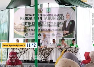 Wakil Ketua Fraksi Hanura-PKB DPRD Medan, Roma Uli Silalahi, gelar Sosper VIII TA 2026 di Medan Labuhan