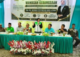 Wakil Ketua Fraksi Hanura-PKB DPRD Medan, Roma Uli Silalahi, melaksanakan Pembinaan Ideologi Pancasila & Wasbang di Medan Marelan