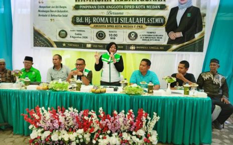 Wakil Ketua Fraksi Hanura-PKB DPRD Medan, Roma Uli Silalahi, melaksanakan Pembinaan Ideologi Pancasila & Wasbang di Medan Marelan