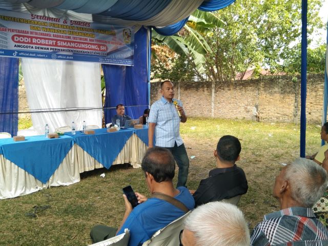 Wakil Ketua Fraksi Partai Demokrat DPRD Medan, Dodi R Simangunsong, gelar Wawasan Kebangsaan di Medan Kota