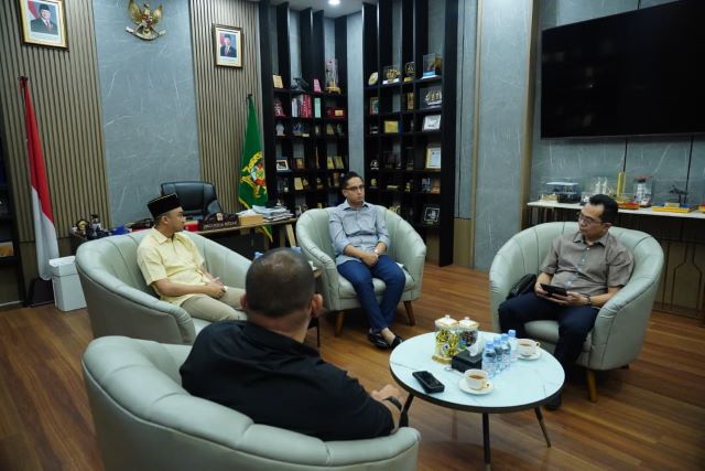 Wali Kota Medan, Rico Tri Putra Bayu Waas, terima audiensi Sultan Deli