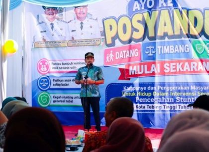 Wali Kota Tebingtinggi, Iman Irdian Saragih, buka kegiatan Germas