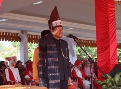 Wali Kota Tebingtinggi, Iman Irdian Saragih menjadi Irup upacara perngatan HUT RI ke 81 di Tebinginggi