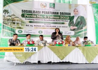 Anggota DPRD Medan Fraksi Hanura-PKB, Roma Uli Silalahi, gelar Sosper IX TA 2026 di Medan Labuhan