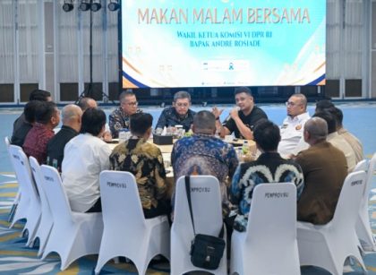 Gubernur Sumut, Bobby Nasution, jamu makan malam Wakil Ketua Komisi VI DPR RI