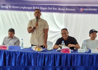 Sekretaris Fraksi Partai NasDem DPRD Medan, Saipul Bahri, gelar Sosper IX TA 2026 di Bagan Deli Belawan