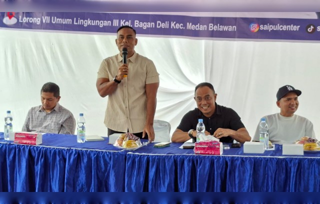 Sekretaris Fraksi Partai NasDem DPRD Medan, Saipul Bahri, gelar Sosper IX TA 2026 di Bagan Deli Belawan