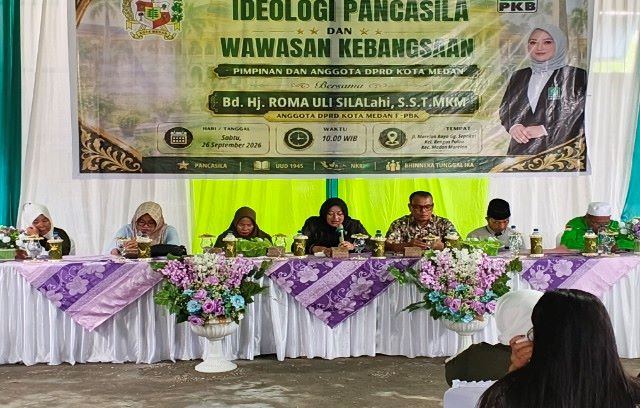 Wakil Ketua Fraksi Hanura-PKB DPRD Medan, Roma Uli Silalahi, gelar Wasbang ke V TA 2026 di Medan Marelan 1