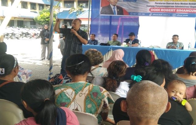 Wakil Ketua Fraksi Partai Demokrat DPRD Medan, Dodi R Simangunsong, gelar Sosper IX TA 2026 di Medan Kota