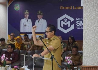 Wali Kota Medan, Rico Tri Putra Bayu Waas, luncurkan Smart Court