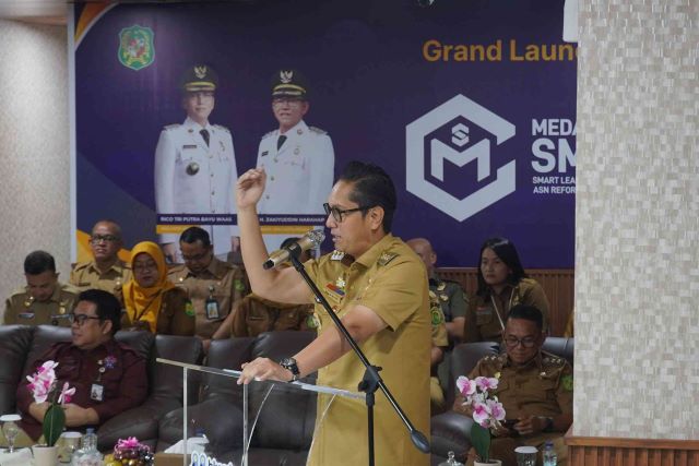 Wali Kota Medan, Rico Tri Putra Bayu Waas, luncurkan Smart Court