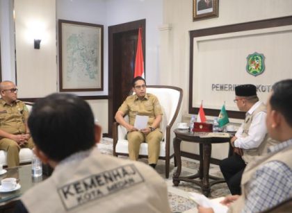 Wali Kota Medan, Rico Tri Putra Bayu Waas, terima audiensi Kemenhaju Kota Medan