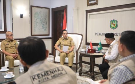Wali Kota Medan, Rico Tri Putra Bayu Waas, terima audiensi Kemenhaju Kota Medan