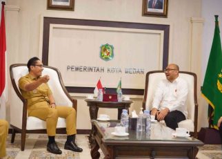 Wali Kota Medan, Rico Tri Putra Bayu Waas, terima audiensi PERKI Sumatera Utara