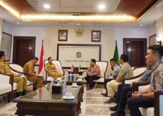 Wali Kota Medan, Rico Tri Putra Bayu Waas, terima kunjungan Direksi PT. KIM