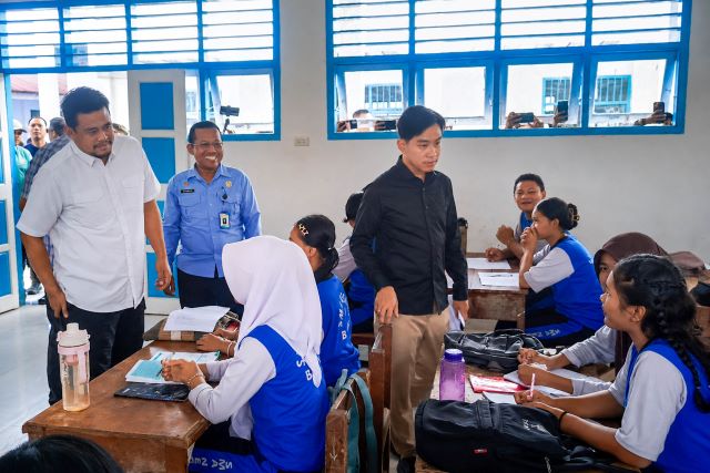 Wapres, Gibran Rakabuming Raka, kunjungi SMA 1 Barus