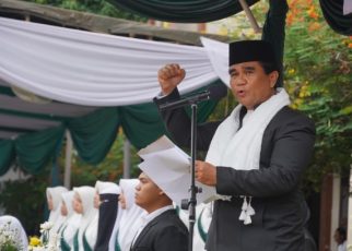 Aspem Setdakota Medan, Muhammad Sofyan, pimpin upacara peringatan Hari Santri 2026
