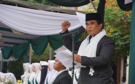 Aspem Setdakota Medan, Muhammad Sofyan, pimpin upacara peringatan Hari Santri 2026