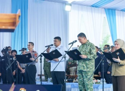 Gubernur Sumut, Bobby Nasution, bersama Forkopimda berikrar menolak narkoba di Sumut
