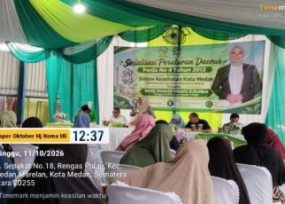Wakil Ketua Fraksi Hanura-PKB DPRD Medan, Roma Uli Silalahi, gelar Sosper X TA 2026 di Marelan