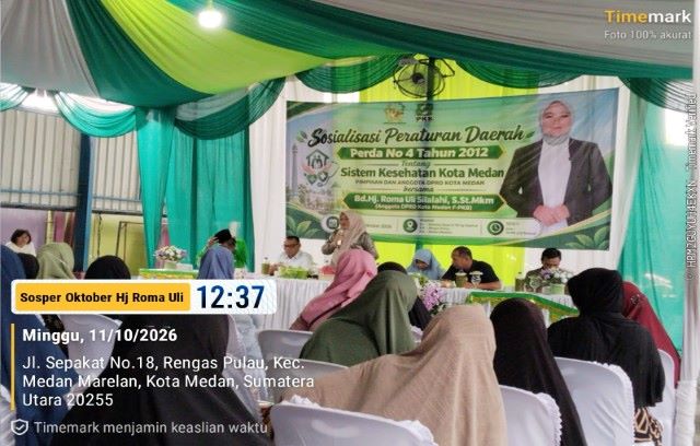 Wakil Ketua Fraksi Hanura-PKB DPRD Medan, Roma Uli Silalahi, gelar Sosper X TA 2026 di Marelan