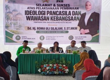 Wakil Ketua Fraksi Hanura-PKB DPRD Medan, Roma Uli Silalahi, gelar Wasbang Oktober 2026 di Marelan