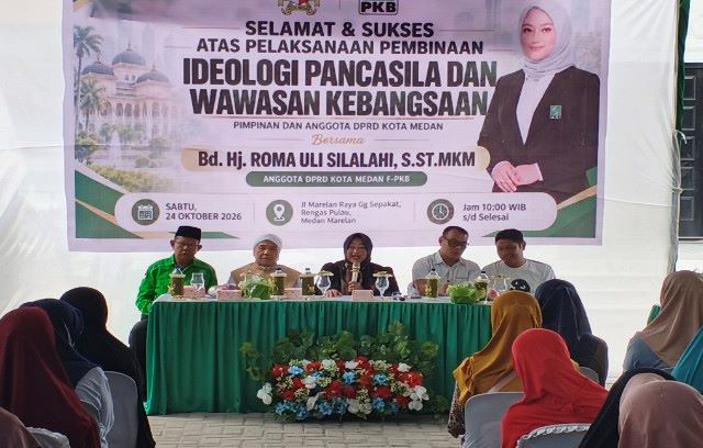 Wakil Ketua Fraksi Hanura-PKB DPRD Medan, Roma Uli Silalahi, gelar Wasbang Oktober 2026 di Marelan