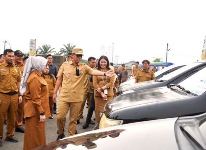 Wali Kota Medan, Rico Tri Putra Bayu Waas, periksa kenderaan dinas aparatur Pemkot Medan 1